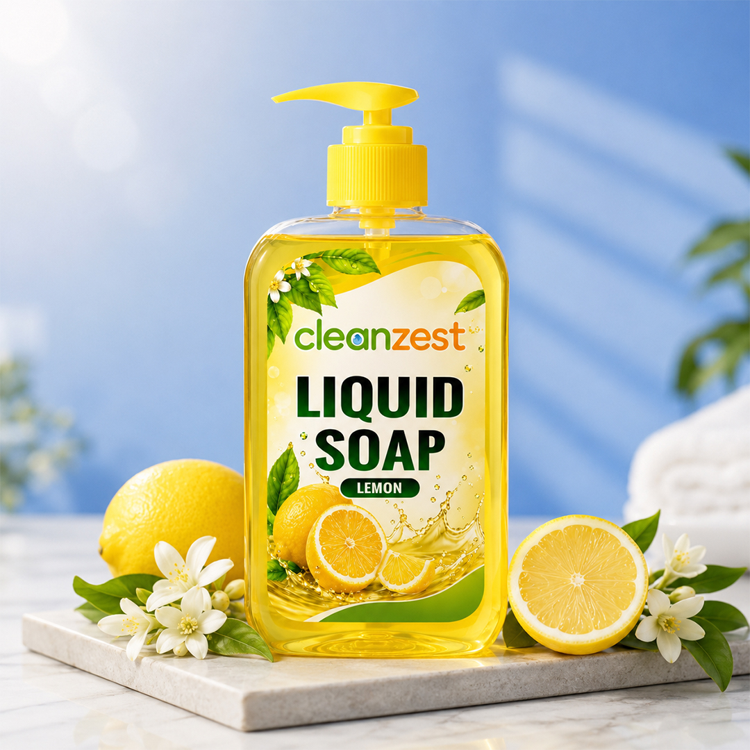Cleanzest Lemon Liquid Hand Soap | Gentle Hand Wash | Removes Dirt & Germs | Refreshing Lemon Fragrance | Moisturizing Formula