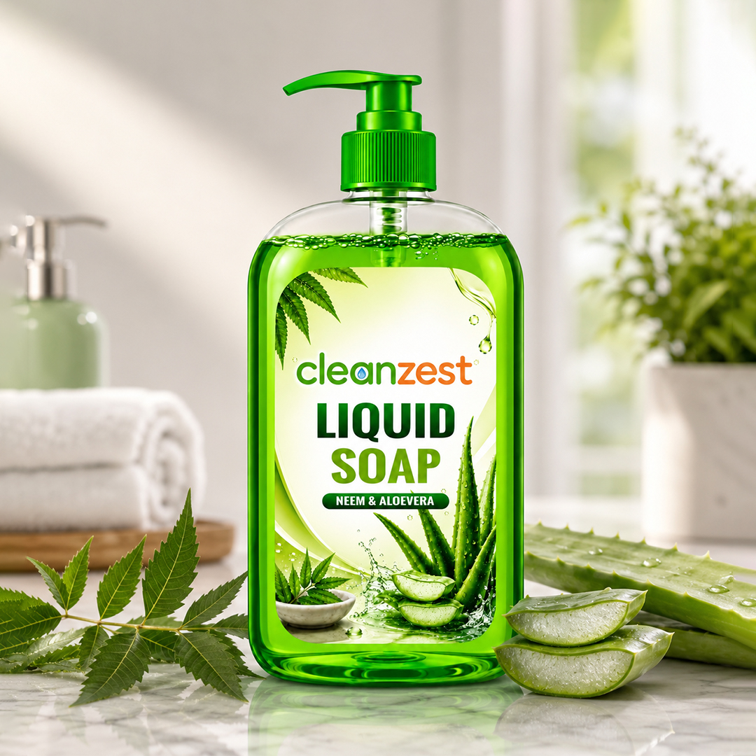Cleanzest Liquid Hand Soap 500ml | Neem & Aloe Vera | Germ Protection | Gentle Hand Wash | Moisturizing Formula